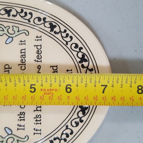 Genuine Trinity Pottery Handcrafted In Wisconsin USA Plaque House Rules - Picture 5 of 6